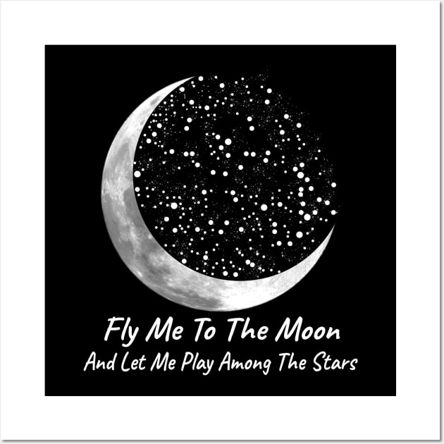 Fly Me To The Moon Wall Art by xylalevans